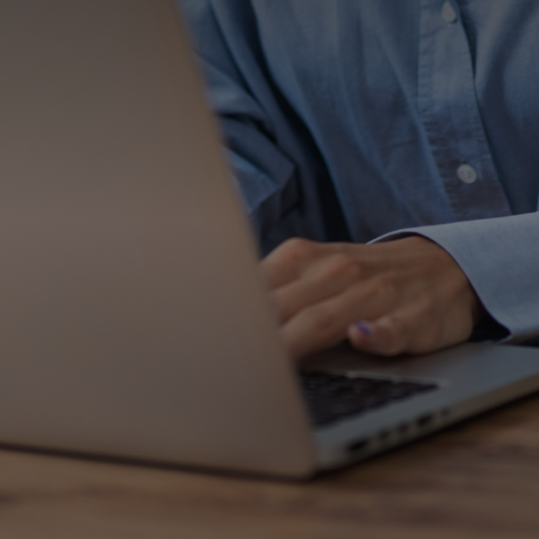 Man working with computer