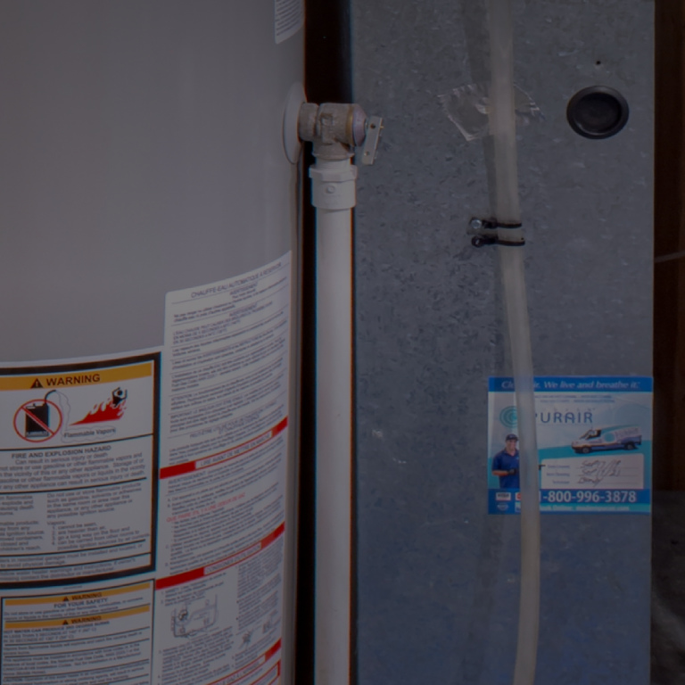 Installation hot water tank