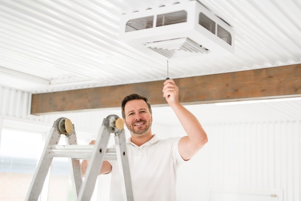 Garage heater installation in calgary city